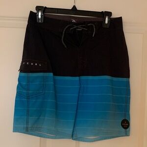 Rip Curl Boys Black and Blue Board Shorts